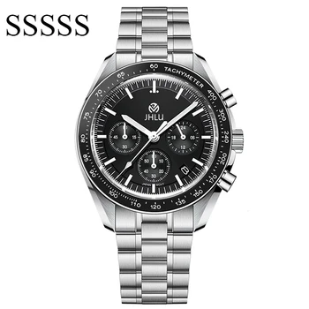 2023 Нов Мъжки Часовник от Висок Клас Луксозни Механични Часовници За Мъже JHLU Автоматичен Хронограф С Дата и Скорост на Въртене на Sapphire Огледало Ръчен Часовник BRANKO