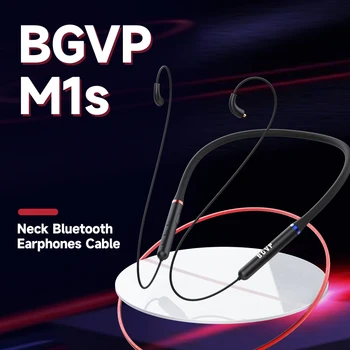 BGVP M1s BK3266 КПР на Шийката на Каишка Спортен Bluetooth 5,0 Кабел За Обновяване на слушалки Интерфейс MMCX С Подкрепата на Микрофона AptX4 Водоустойчив HD /LDAC