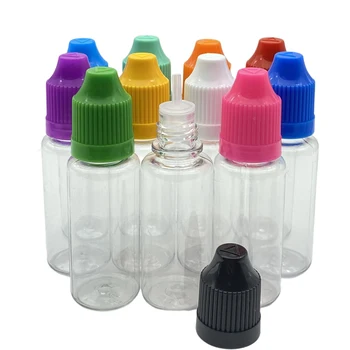 2 елемента Празна бутилка-Краен от твърда пластмаса с обем от 15 ml с капачка за деца за флакон с течност за капки за очи