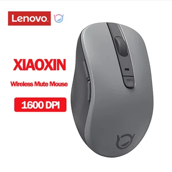 Оригиналната Безжична мишка Lenovo Xiaoxin БТ с изключване на звука, тиха Bluetooth-съвместима Мишка с функция Smart Sleep 3.0/5.0 за Windows 7 8 10 1