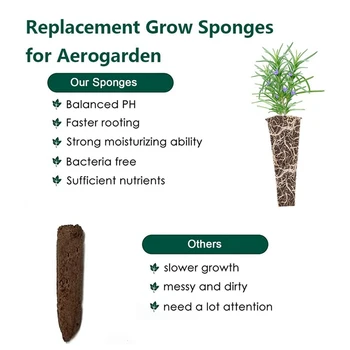 Гъба за отглеждане на растения За използване С Aerogarden, Екологично Чисти Мъничета За отглеждане на растения, Гъби За гидропонного отглеждане на Растения, опаковки по 200 броя 1