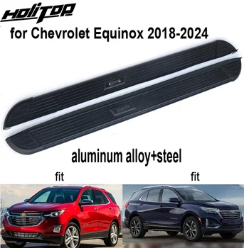 Най-горещи стъпала side step side bar за Chevrolet Equinox 2018-2024, качество ISO9001, алуминиева сплав + стомана, свободен отвор за пробиване