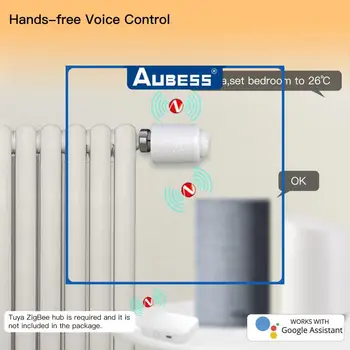 Устройства за клапани, Дистанционно централно отопление на дома Алекса Home Гласово управление на Wifi Термостатичен радиатор Sasha Smart Hub Изисква безжичен достъп
