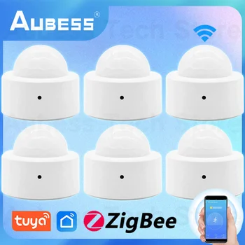 AUBESS ZigBee PIR Датчик за Движение на Hristo Smart Life Сензор за Присъствие Детектор Умен Дом Автоматизация на Жилищни Сигурност