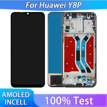 TFT LCD за Huawei Y8P AQM-LX1 LCD дисплей с цифрова докосване на екрана в събирането с рамка 0