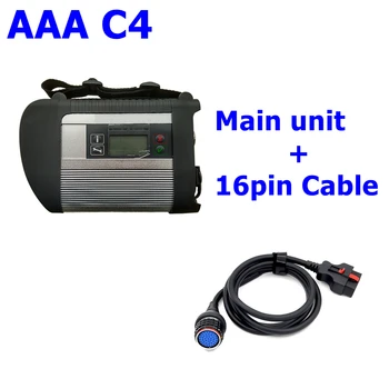 Висококачествен инструмент за диагностика AAA V2023.09 MB Star C4 с Wi-Fi (основен блок + 16-пинов кабел)