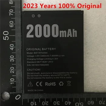 Оригинална батерия с капацитет 2000 mah за Doogee X50, висококачествени сменяеми батерии за мобилен телефон, Акумулаторна батерия
