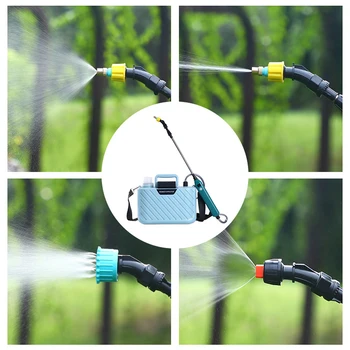 Електрически разбрызгиватель обем 5 литра, уред за поливане на градински растения, пръскачка с регулируема дължина на телескопичната щанга, Земеделска инструмент 4