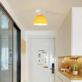 Спални слушалки за коридор и тераса Led тавана лампа в Мек стил Модерен и Креативен дизайн на плафониери за спалня в скандинавски стил